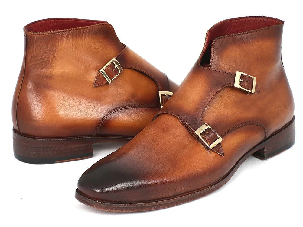 Paul Parkman Double Monkstrap Boots Brown (ID#8154-BRW) - Which Mark