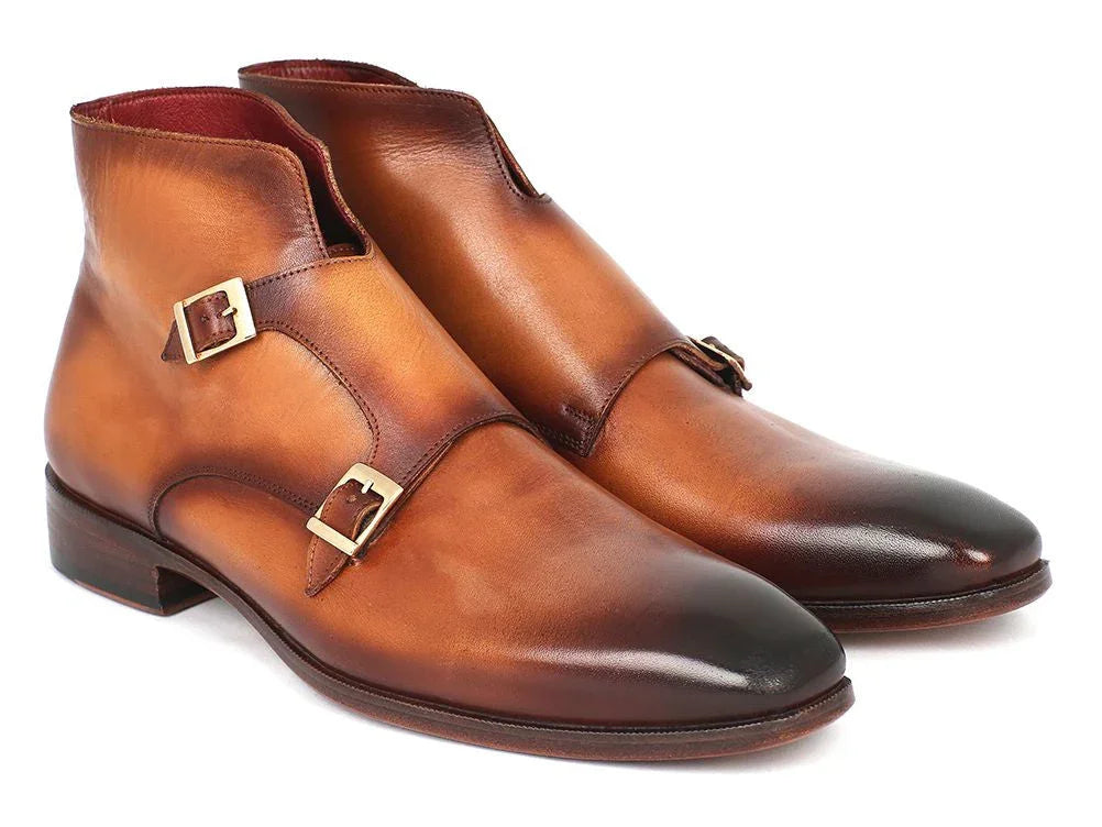 Paul Parkman Double Monkstrap Boots Brown (ID#8154-BRW) - Which Mark