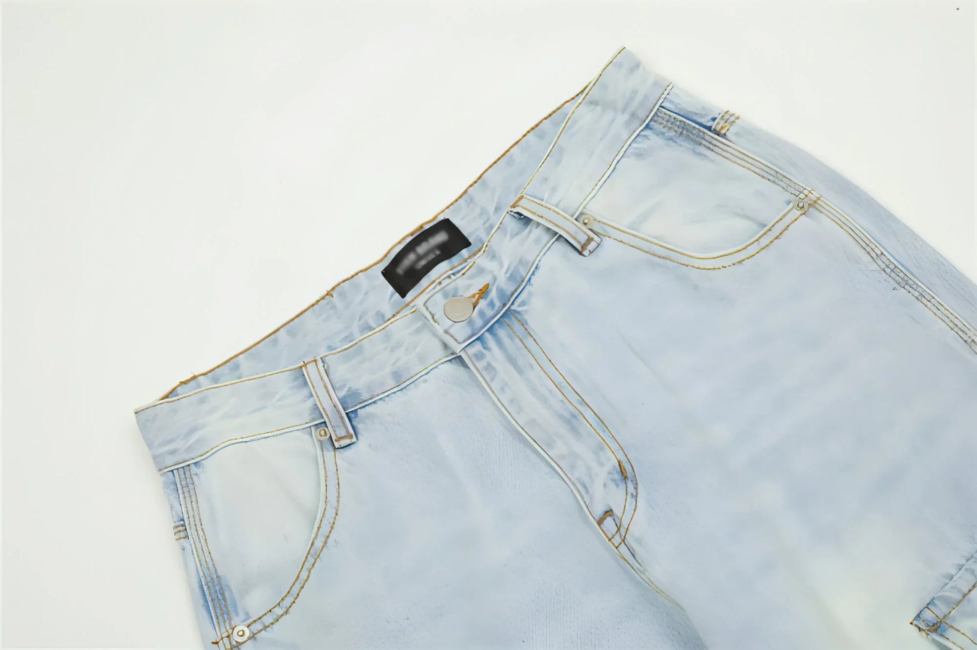 DenimDare™ Wash Light Color Cargo Jeans Men - Which Mark