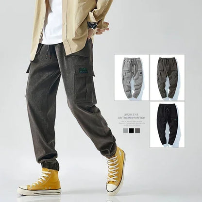 Men's Retro Loose Striped Casual Harem (Jeans & Pants) - Which Mark