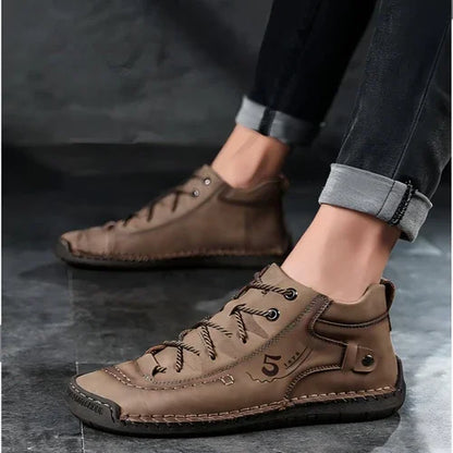 A1. Hand-sewn Men's Oversize Outdoor Boots Leather Shoes - Which Mark