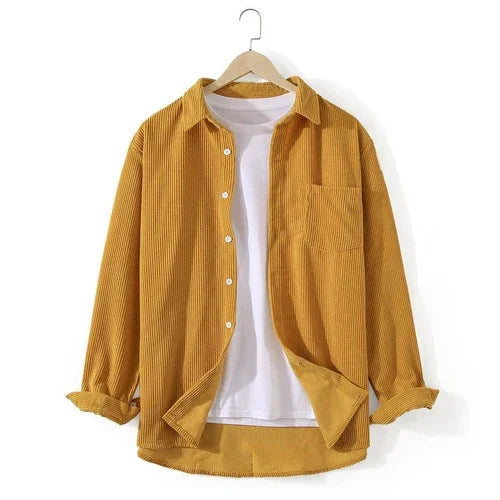 Men's Loose Casual Sleeve DressShirt - Which Mark