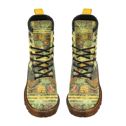 THE FOUR CROWNS Men's Leather High Boots - Which Mark