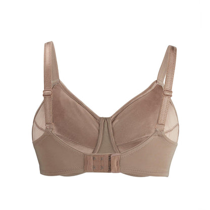 Warm Golden-Supportive Non-Wired Silk & Organic Cotton Full Cup Bra - Which Mark