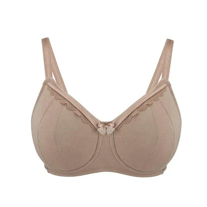 Warm Golden-Supportive Non-Wired Silk & Organic Cotton Full Cup Bra - Which Mark