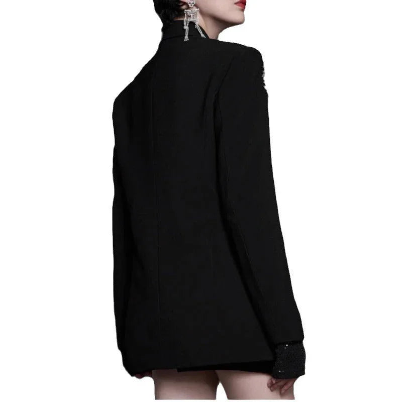Women's Hand-stitched Floral Suit Jacket - Which Mark