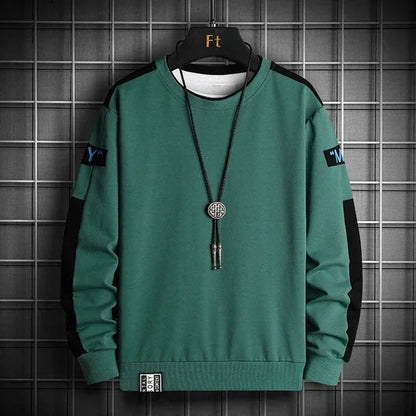 Men's Spring & Autumn Casual Sports Round Neck Sweater - Which Mark