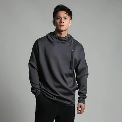 High Collar Sports Sweater For Men Loose - Which Mark
