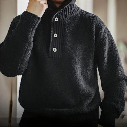 A.1 Lapel Thermal Head Cover Thick Sweater Men - Which Mark