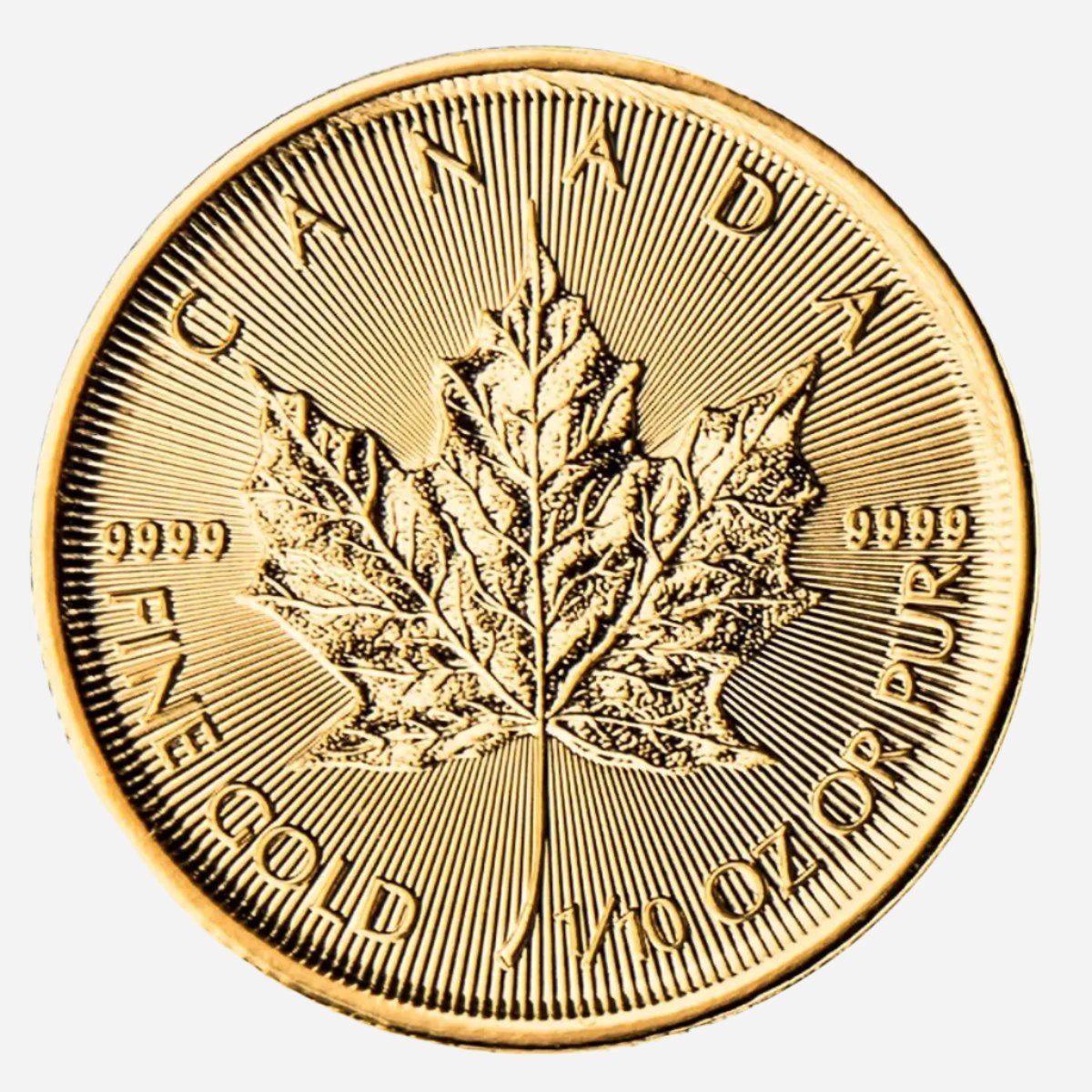 1/20 oz CANADIAN MAPLE LEAF Gold Coin (Random Year) - Which Mark