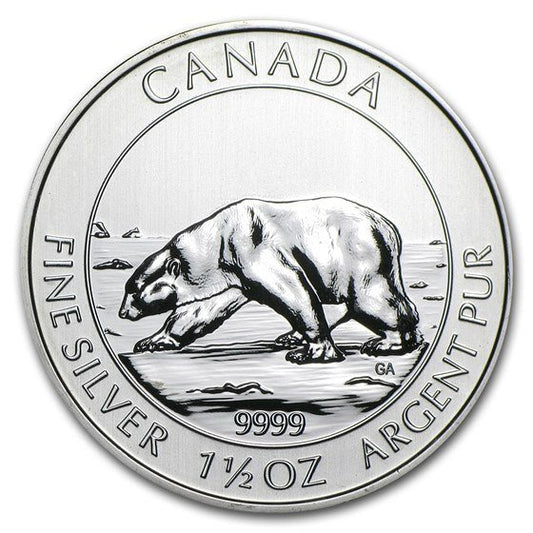 1.5 oz Silver POLAR BEAR Coin 2013 Canada - Which Mark