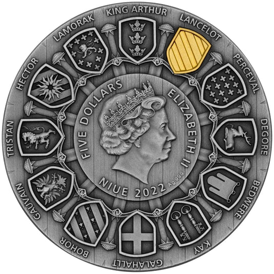 2 oz Silver SIR LANCELOT Camelot Coin 2022 Niue - Which Mark