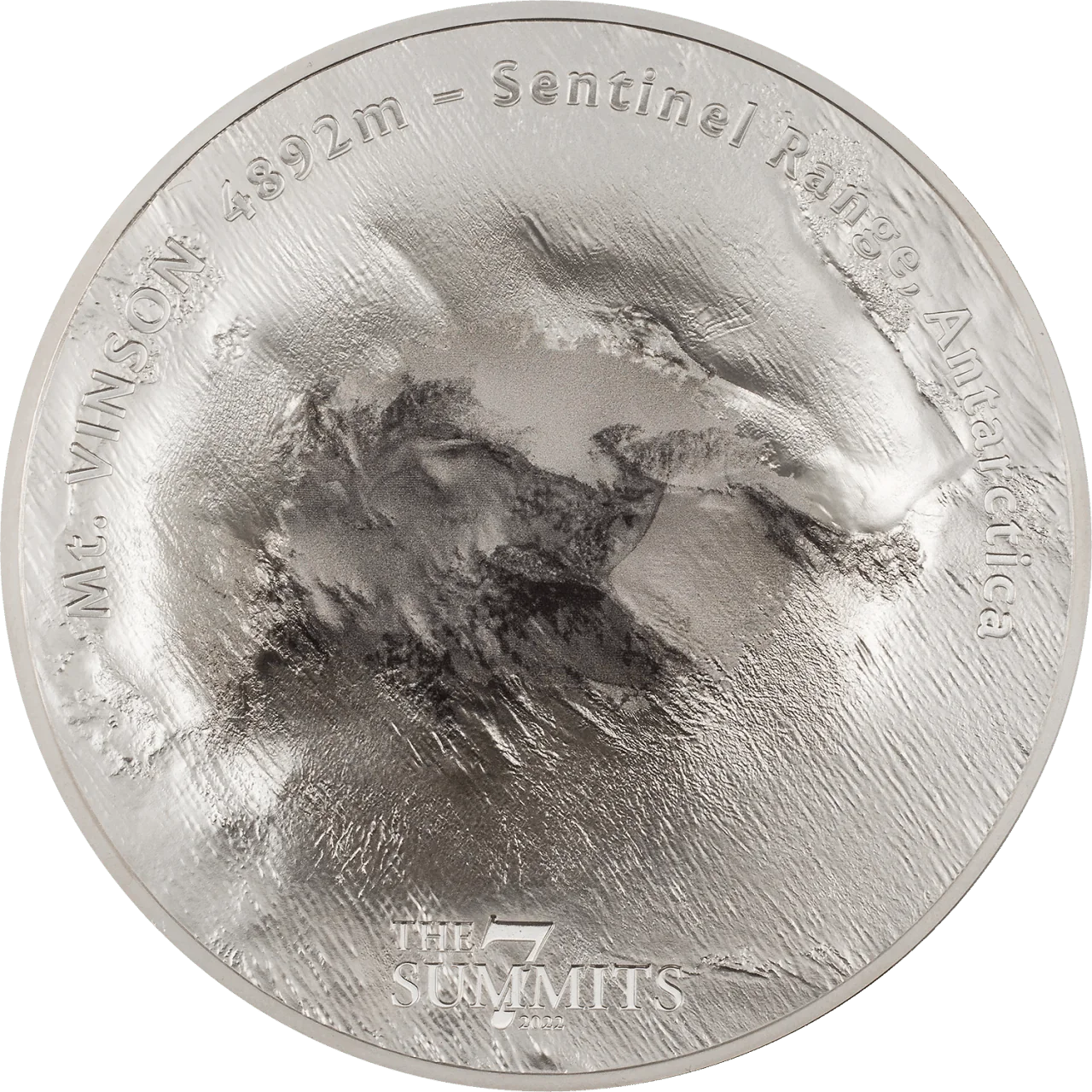 5 oz Silver MOUNT VINSON The 7 Summits Coin 2022 Cook Islands - Which Mark