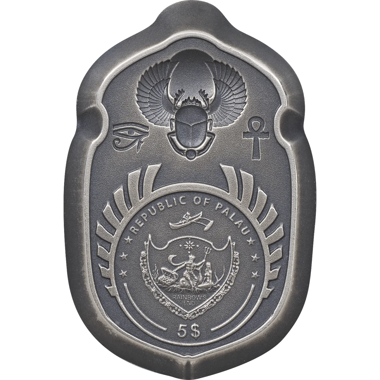 1 oz Silver RAMSES II SCARAB Coin 2022 Cook Islands - Which Mark