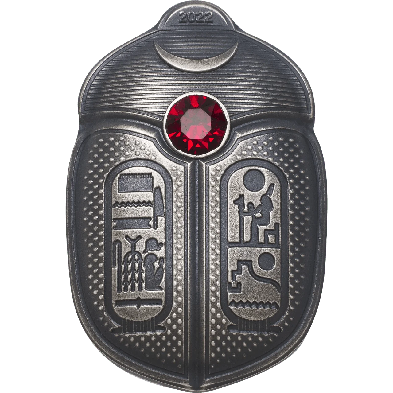1 oz Silver RAMSES II SCARAB Coin 2022 Cook Islands - Which Mark
