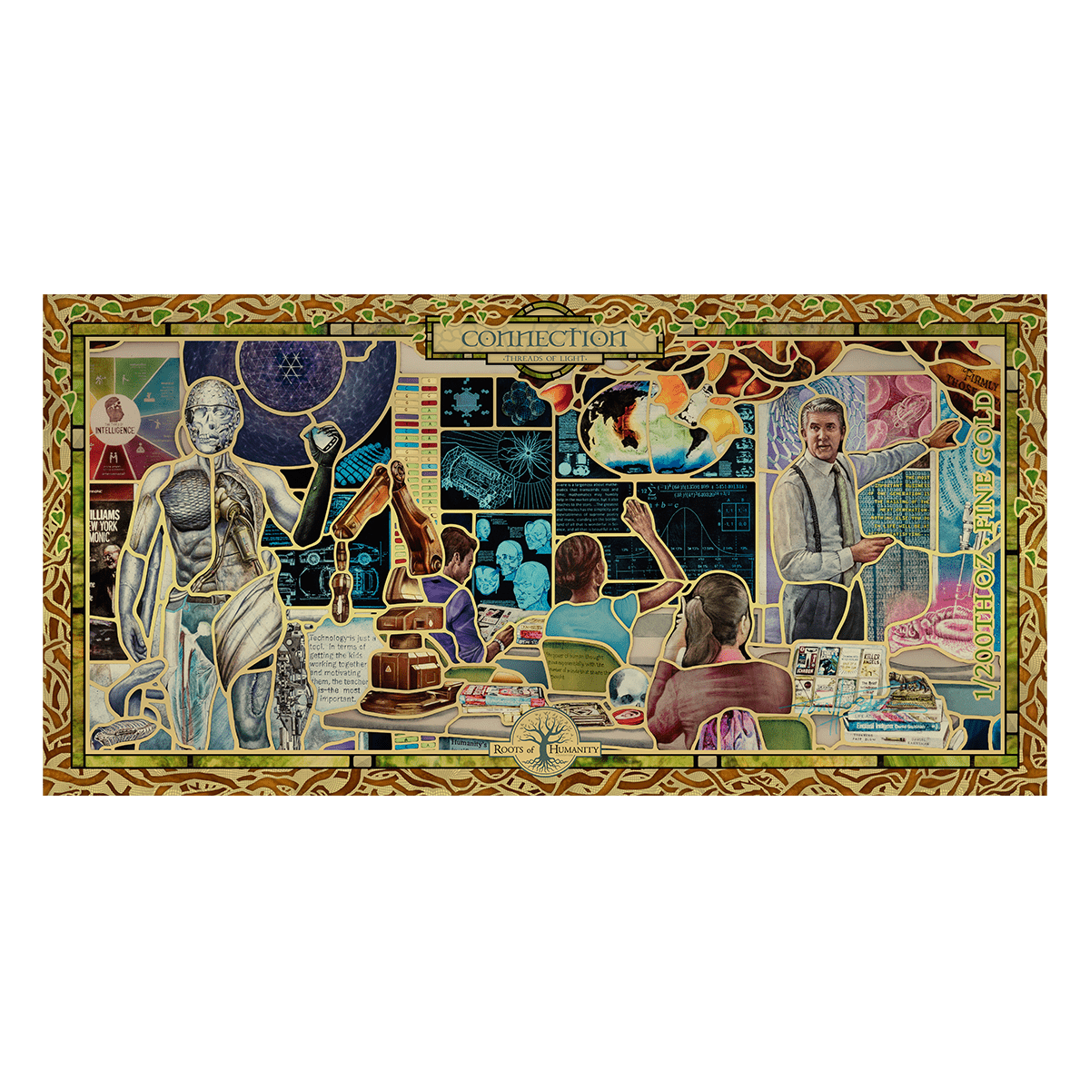 2022 Cook Islands CONNECTION Threads of Light 24k Gold Note - Which Mark