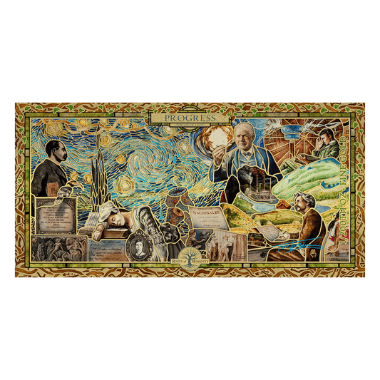 2022 Cook Islands PROGRESS Threads of Light 24k Gold Note - Which Mark