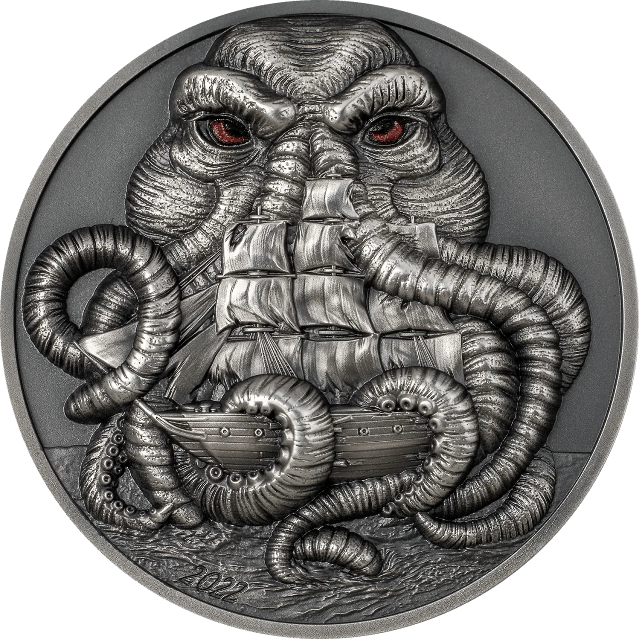 3 oz Silver CTHULHU MYTHOS Coin 2022 Palau - Which Mark