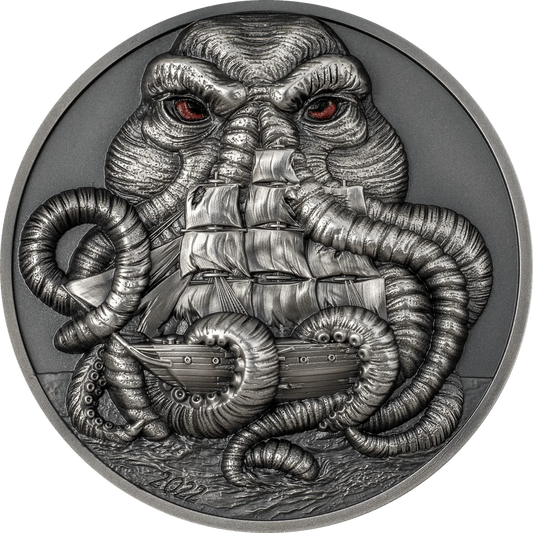 3 oz Silver CTHULHU MYTHOS Coin 2022 Palau - Which Mark