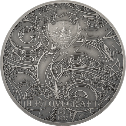 3 oz Silver CTHULHU MYTHOS Coin 2022 Palau - Which Mark