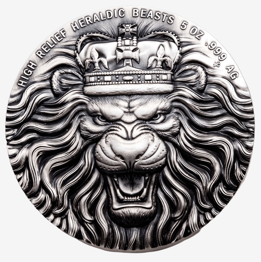 5 oz Silver HERALDIC BEASTS Silver Coin 2022 Tristan - Which Mark