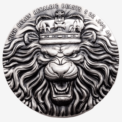 5 oz Silver HERALDIC BEASTS Silver Coin 2022 Tristan - Which Mark