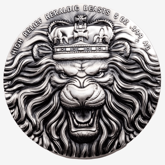 5 oz Silver HERALDIC BEASTS Silver Coin 2022 Tristan - Which Mark
