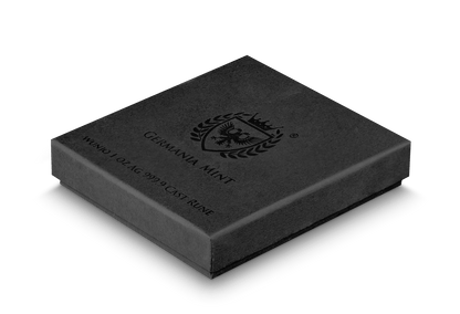1 oz Silver WUNJO Cast Rune UV Reactive Bar (Germania Mint) - Which Mark