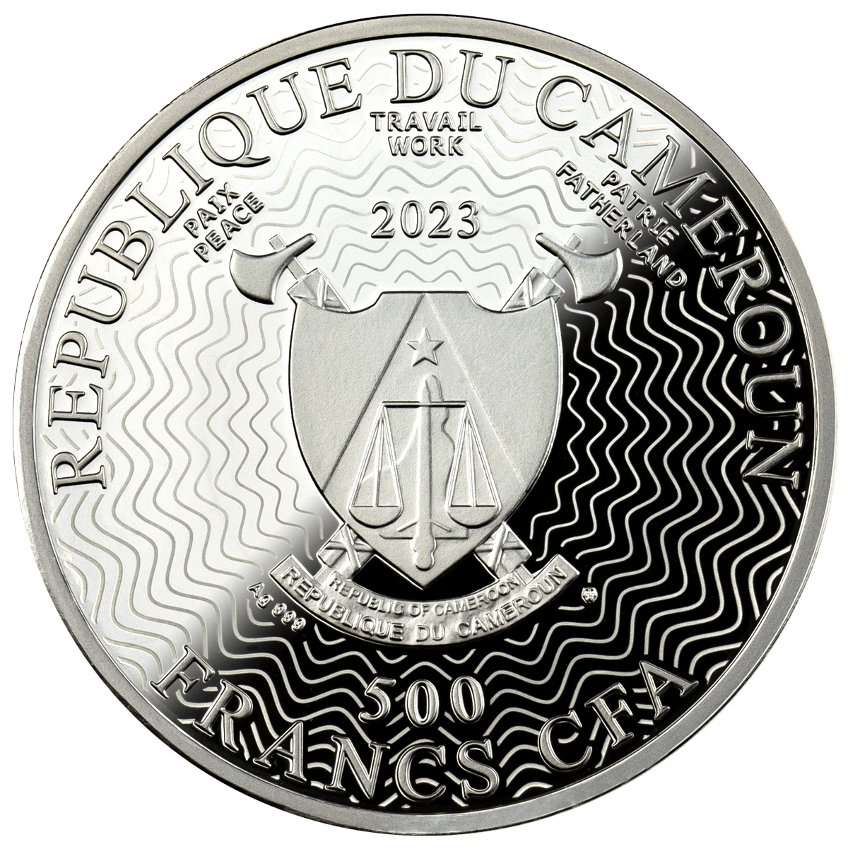 17.5 g Silver THE MOON Solar System Coin PF69 2023 Cameroon - Which Mark