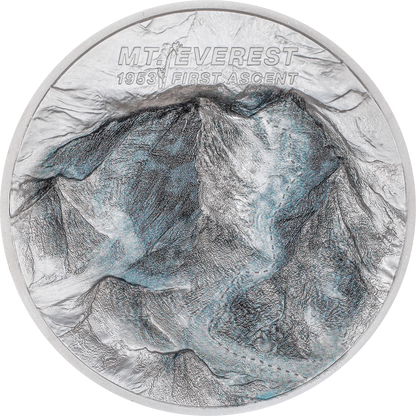 2 oz Silver MOUNT EVEREST First Ascent Coin 2023 Cook Islands - Which Mark