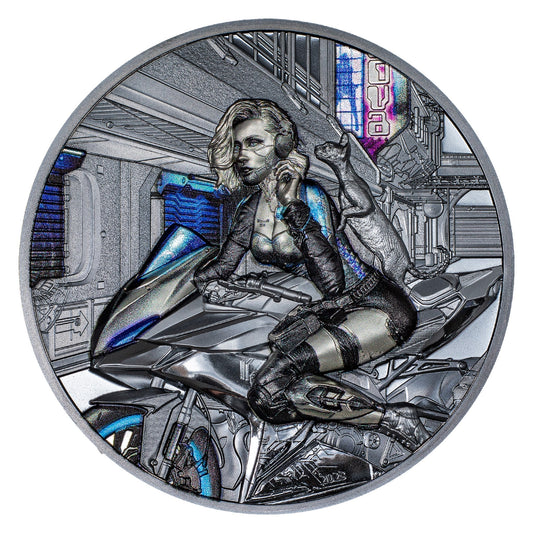 3 oz Silver CYBER QUEEN The Beginning Coin 2023 Cook Islands - Which Mark