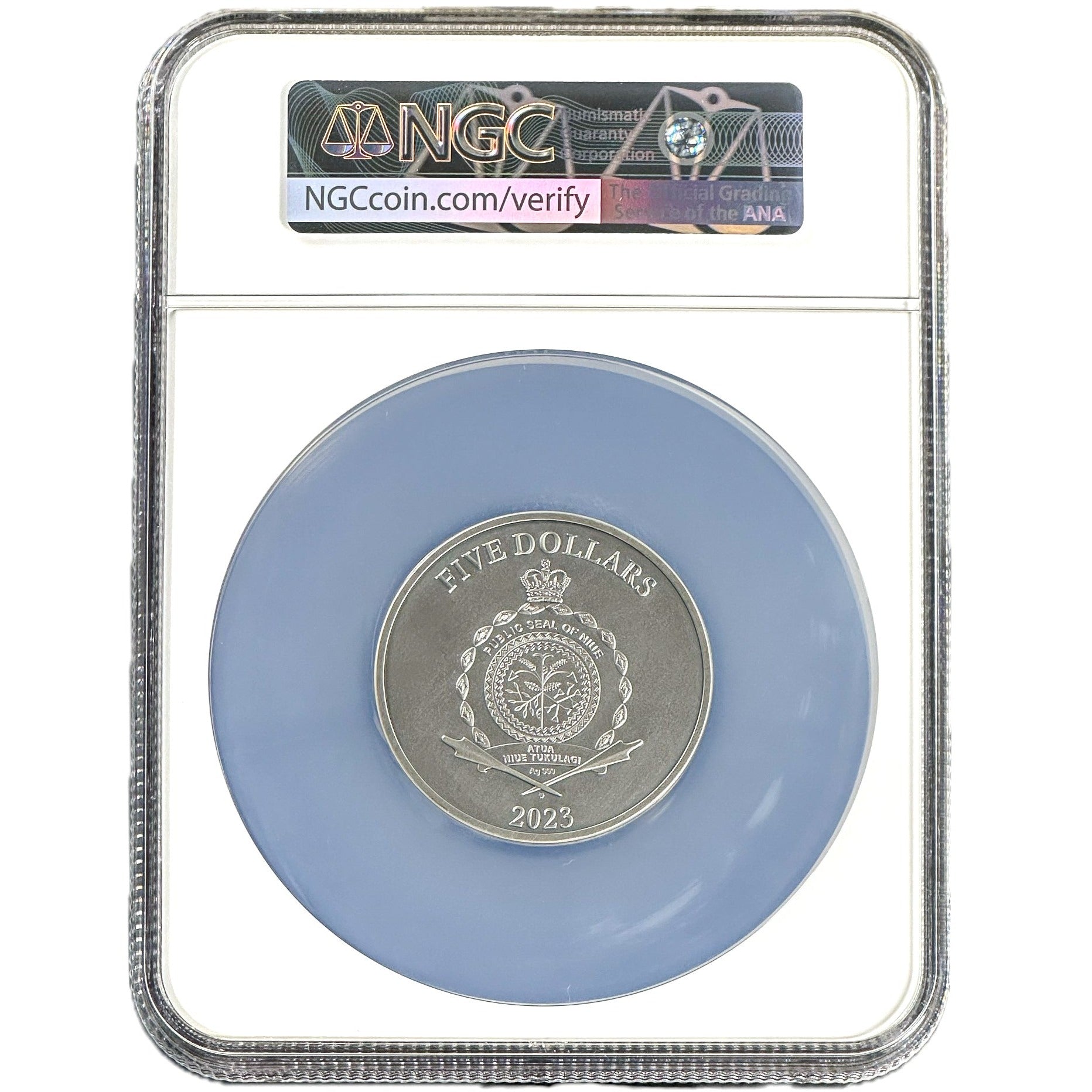 2 oz Silver BEE Coin MS70 2023 Niue - Which Mark