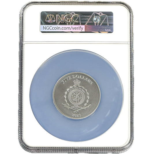2 oz Silver BEE Coin MS70 2023 Niue - Which Mark