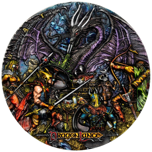 5 oz Silver DRAGONS OF AUTUMN TWILIGHT Dragonlance Coin 2023 Niue - Which Mark