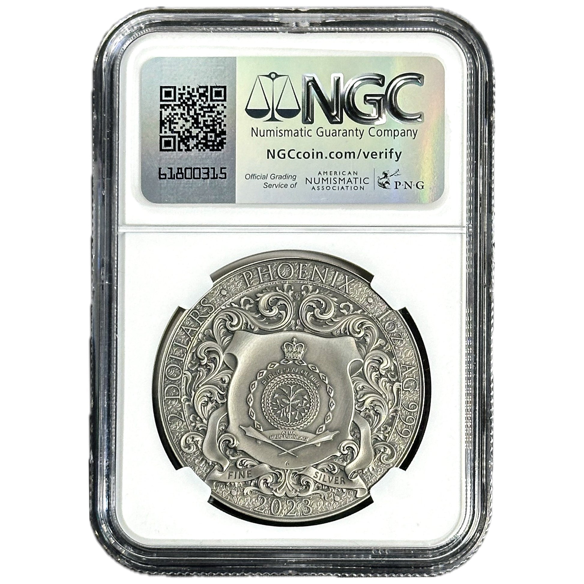 1 oz Silver PHOENIX Colorized Coin MS70 2023 Niue - Which Mark
