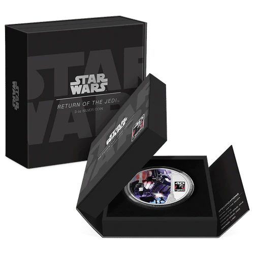 3 oz Silver RETURN OF THE JEDI 40th Anniversary Star Wars Coin 2023 - Which Mark