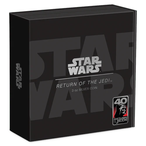 3 oz Silver RETURN OF THE JEDI 40th Anniversary Star Wars Coin 2023 - Which Mark