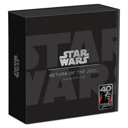 3 oz Silver RETURN OF THE JEDI 40th Anniversary Star Wars Coin 2023 - Which Mark