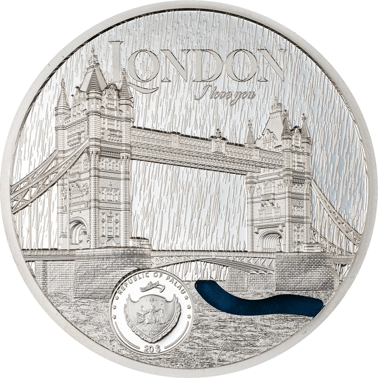 3 oz Silver LONDON TIFFANY ART Metropolis Coin 2023 Niue - Which Mark