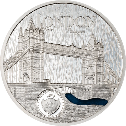 3 oz Silver LONDON TIFFANY ART Metropolis Coin 2023 Niue - Which Mark