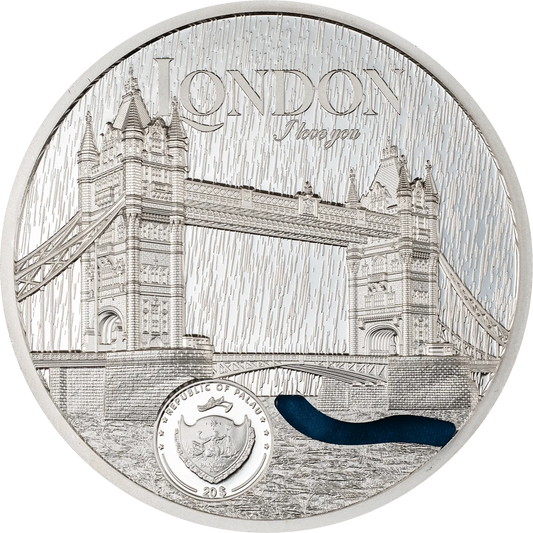 3 oz Silver LONDON TIFFANY ART Metropolis Coin 2023 Niue - Which Mark