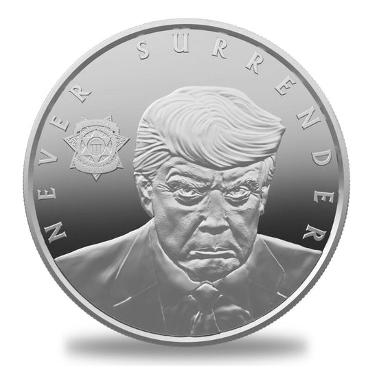 2023 Trump Never Surrender 1 oz Silver Round (OZ Mint) - Which Mark