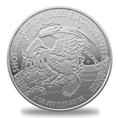 2023 Trump Never Surrender 1 oz Silver Round (OZ Mint) - Which Mark