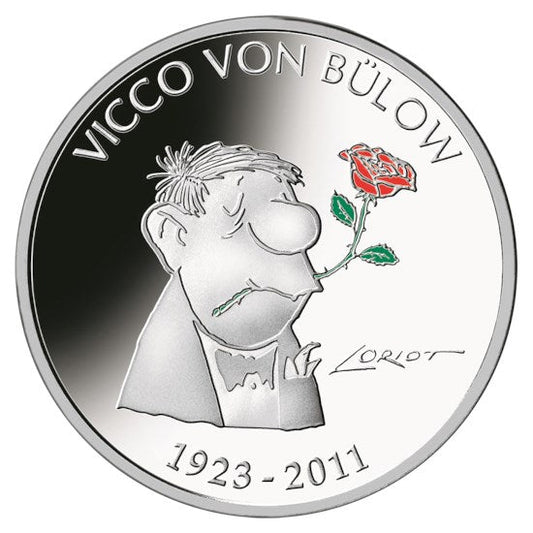 1/2 oz Silver VICCO VON BULOW 100th Anniversary Coin 2023 German - Which Mark