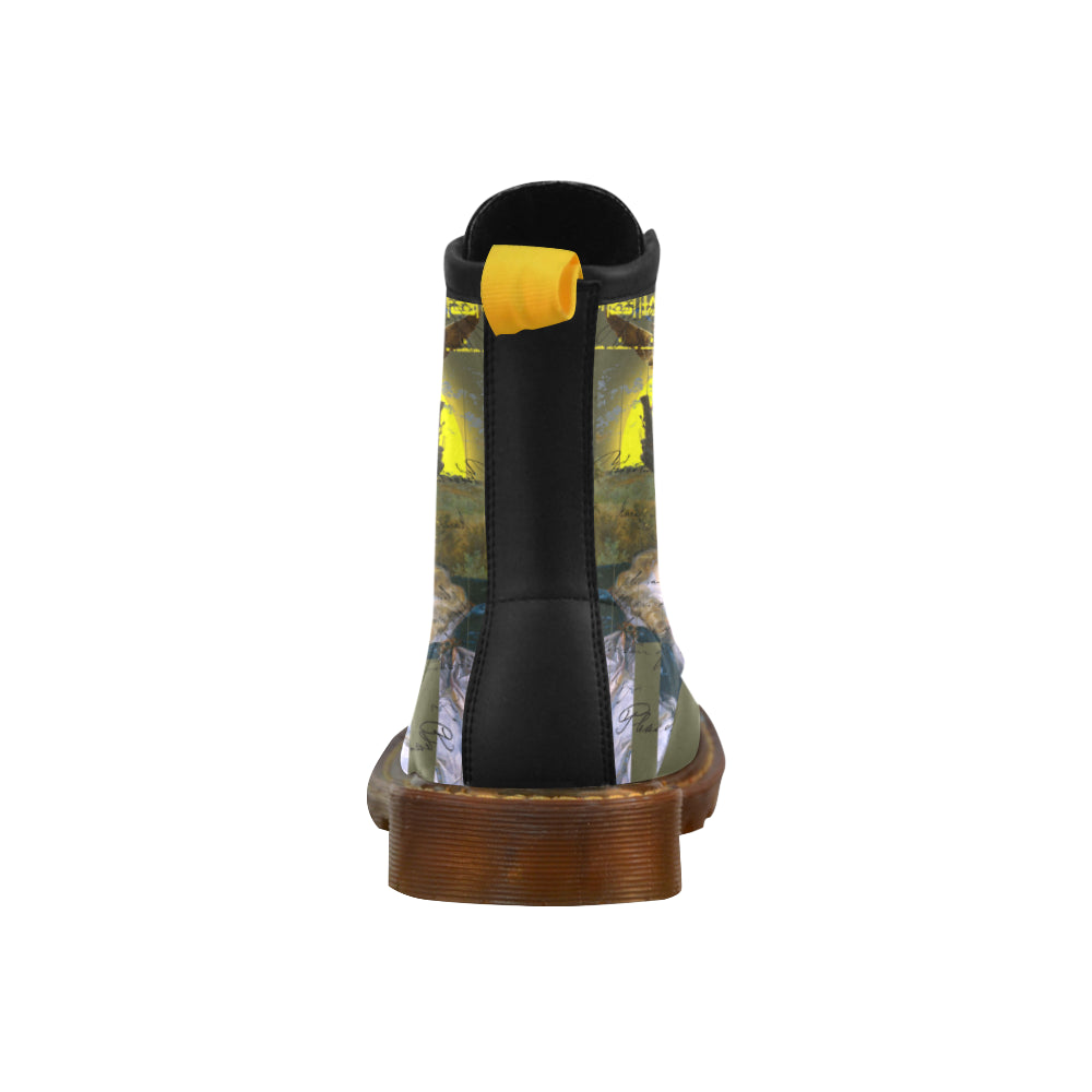 SUNRISE Men's Leather High Boots - Which Mark