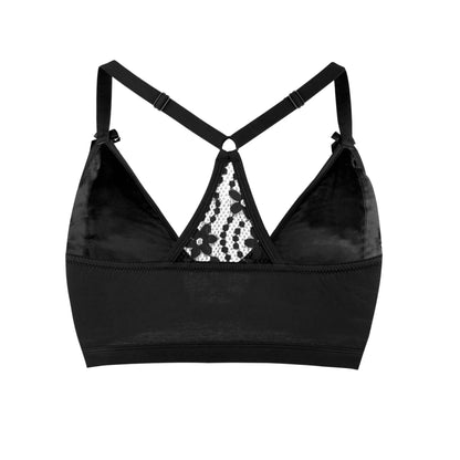 Passion Red - Lace Organic Cotton & Silk Bralette - Which Mark