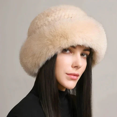 Mink Hair Hat Lady Braided Fur Winter Winter - Which Mark