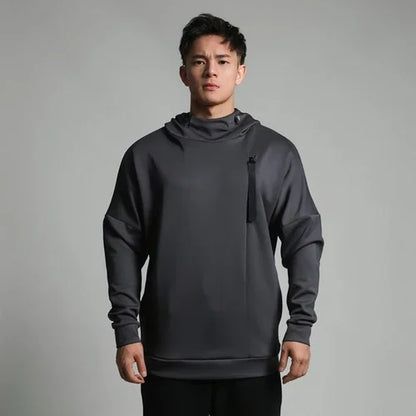 High Collar Sports Sweater For Men Loose - Which Mark