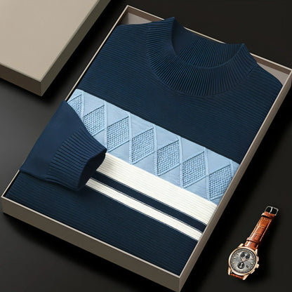 Winter Men's Round Neck Warm Sweater - Which Mark