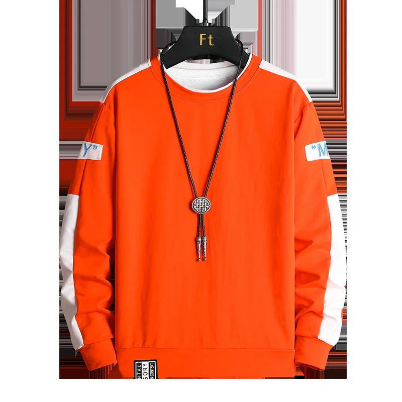 Men's Spring & Autumn Casual Sports Round Neck Sweater - Which Mark